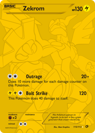 Zekrom 115/113 Black & White Legendary Treasures