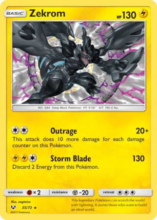 Zekrom 35/73 Sun & Moon Shining Legends