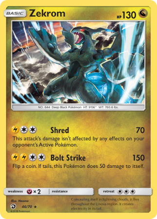 Zekrom 46/70 Sun & Moon Dragon Majesty