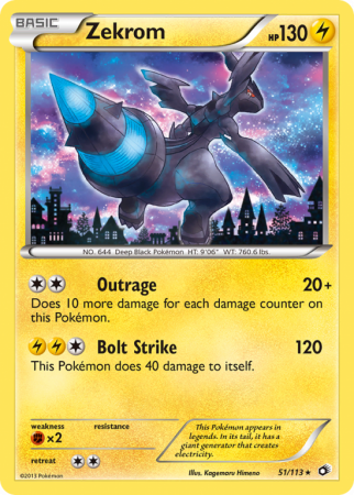 Zekrom 51/113 Black & White Legendary Treasures