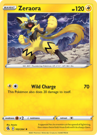 Zeraora 102/264 Sword & Shield Fusion Strike