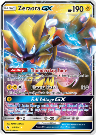 Zeraora-GX 86/214 Sun & Moon Lost Thunder