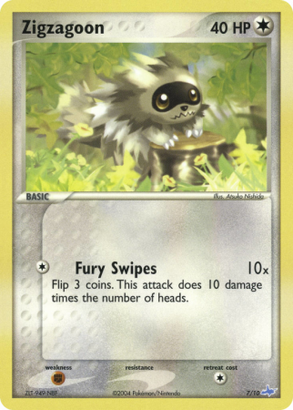 Zigzagoon 7/10 EX EX Trainer Kit Latios