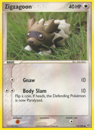Zigzagoon 74/106 EX Emerald
