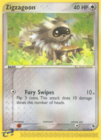 Zigzagoon 79/109 EX Ruby & Sapphire