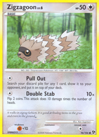 Zigzagoon 96/106 Diamond & Pearl Great Encounters