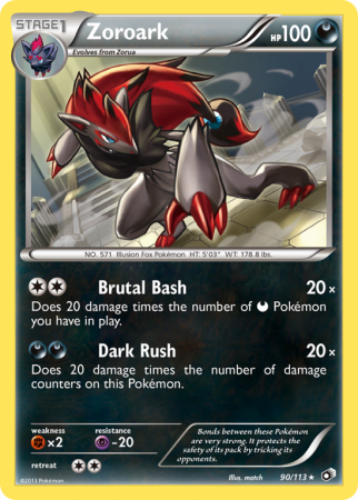 Zoroark 90/113 Black & White Legendary Treasures