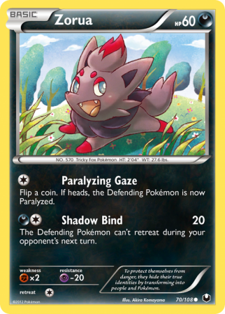 Zorua 70/108 Black & White Dark Explorers