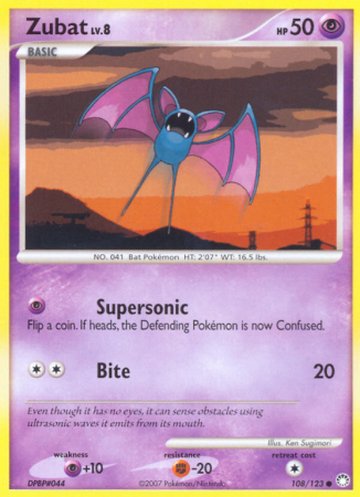 Zubat 108/123 Diamond & Pearl Mysterious Treasures