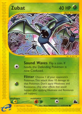 Zubat 117/182 E-Card Skyridge