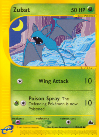 Zubat 118/182 E-Card Skyridge