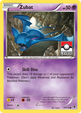 Zubat 31/119 XY Phantom Forces