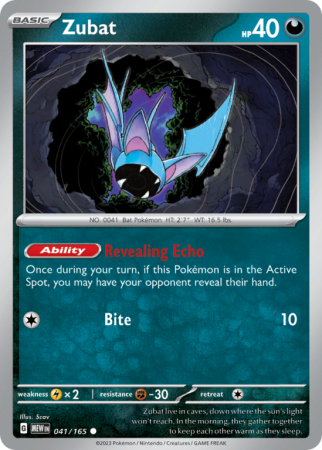 Zubat 41/165 Scarlet & Violet 151