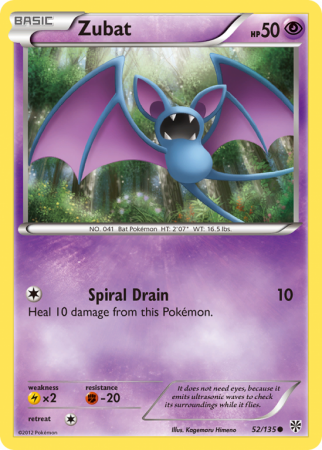Zubat 52/135 Black & White Plasma Storm