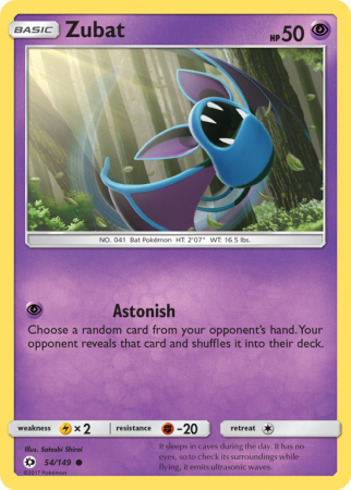 Zubat 54/149 Sun & Moon Sun & Moon