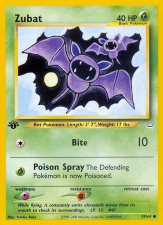 Zubat 59/66 Neo Neo Revelation