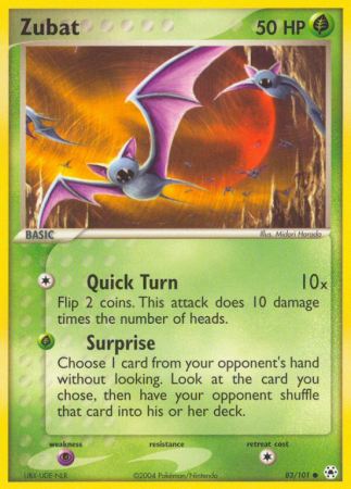 Zubat 83/101 EX Hidden Legends