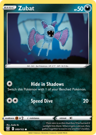 Zubat 89/163 Sword & Shield Battle Styles