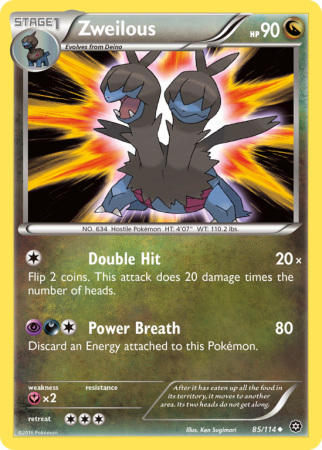 Zweilous 85/114 XY Steam Siege