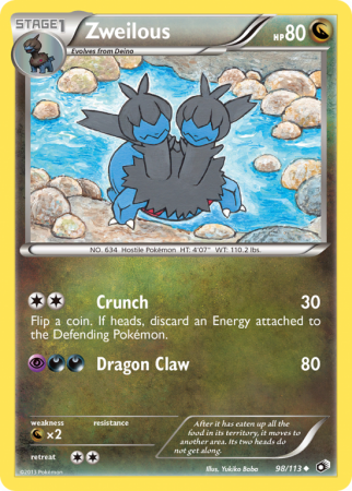 Zweilous 98/113 Black & White Legendary Treasures