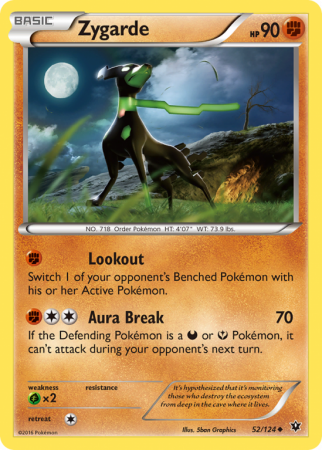 Zygarde 52/124 XY Fates Collide