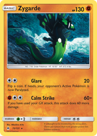 Zygarde 72/131 Sun & Moon Forbidden Light