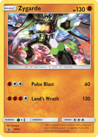 Zygarde SM15/156 Sun & Moon SM Black Star Promos