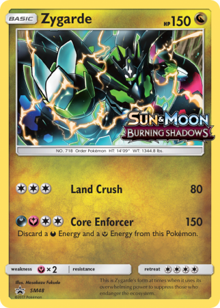 Zygarde SM48/156 Sun & Moon SM Black Star Promos