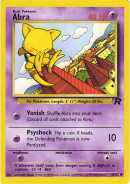 Pokemon kaart gekocht Abra