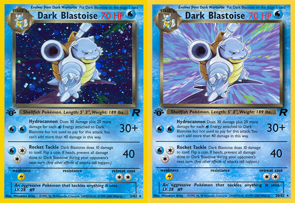 pokemon kaarten waarde bepalen holo dark blastoise