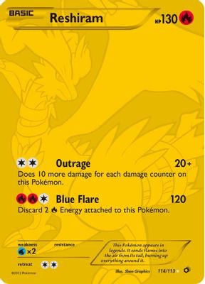 Reshiram-pokemonkaartverkoop